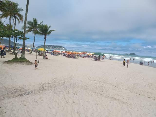 Apto Aconchegante Pe Na Areia Guarujá Esterno foto